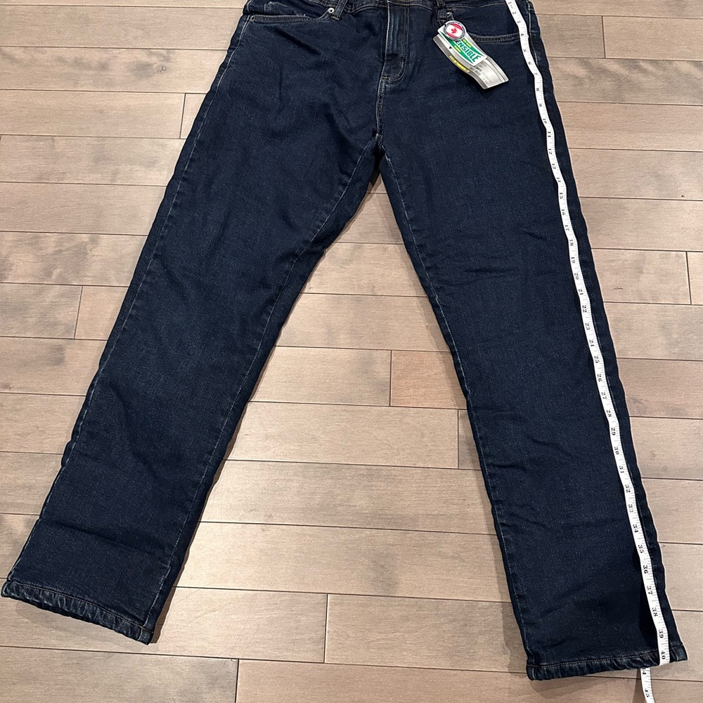 Classic Navy Jeans with fleeced lining inside - Workwear size 34/32